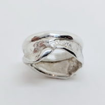 Sterling Silver Reticulated Ring by Andrea Russell at The Avenue Gallery, a contemporary fine art gallery, in Victoria, British Columbia, Canada.