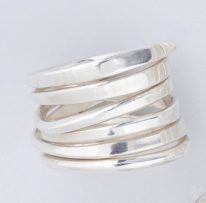 Sterling Silver One-and-a-half-footer Ring by Dorothée Rosen at The Avenue Gallery, a contemporary fine art gallery in Victoria, British Columbia, Canada.