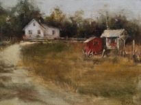 Classical landscape painting, London Farm, by Tanya Bone at The Avenue Gallery, a contemporary fine art gallery in Victoria, BC, Canada.