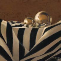 Still-life painting, We Shiny by artist Catherine Moffat at The Avenue Gallery, a contemporary fine art gallery in Victoria, British Columbia, Canada.