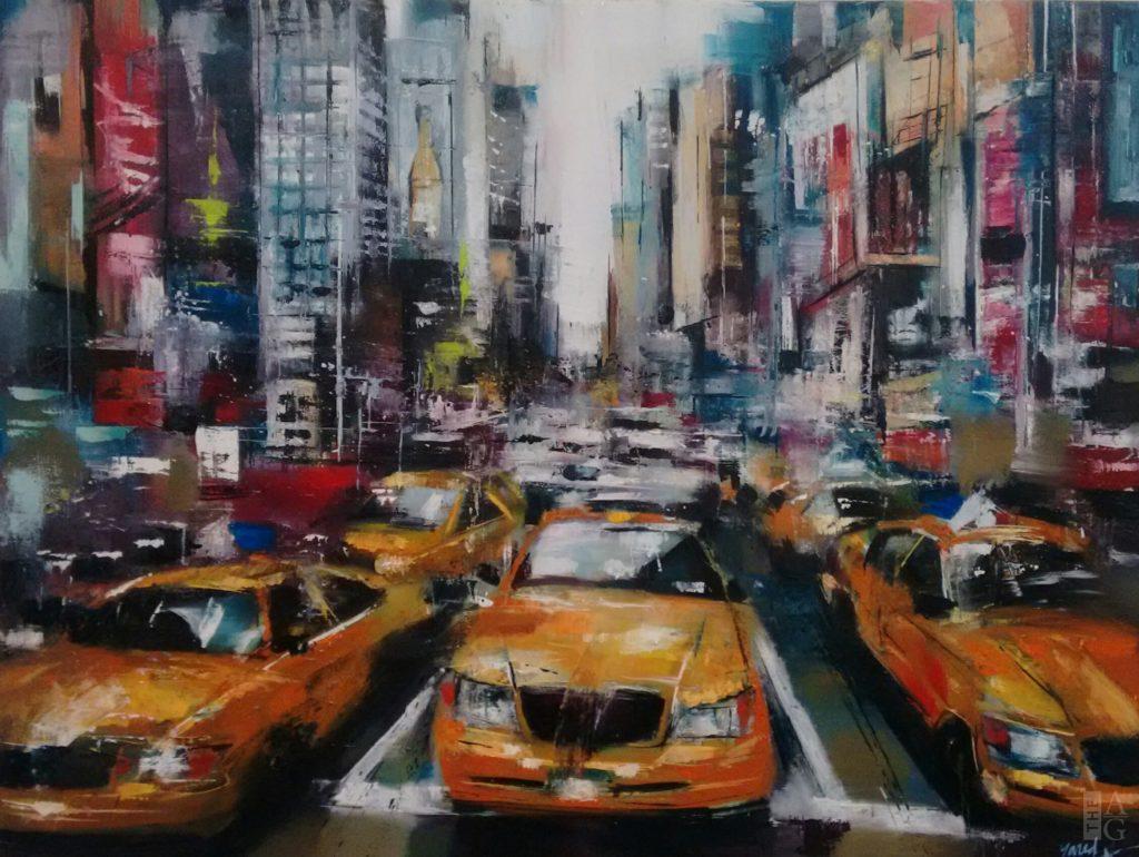 NY08 Manhattan I 36 x 48 Oil on canvas $3950