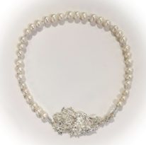 White Pearl Necklace with Reticulated Silver Clasp by Barbara Adams at The Avenue Gallery, a contemporary fine art gallery in Victoria, BC, Canada.