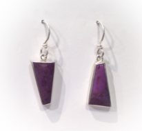 Beautiful Purple Jade Earrings by Brenda Roy at The Avenue Gallery, a contemporary fine art gallery in Victoria, British Columbia, Canada.