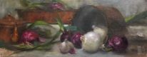 Classical still-life painting, French Onion by Tanya Bone at The Avenue Gallery, a contemporary fine art gallery in Victoria, BC, Canada.