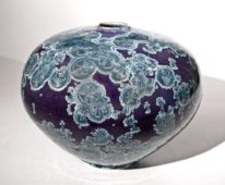 Ceramic Bulb, Purple Blue #408 by Bill Boyd at The Avenue Gallery, a contemporary fine art gallery in Victoria, BC, Canada.
