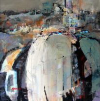 Abstract painting, Montreal IV by Eunmi Conacher at The Avenue Gallery, a contemporary fine art gallery in Victoria, BC, Canada.