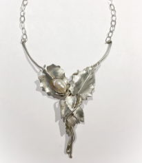 Sterling Silver and Blister Pearl Necklace by Darlene Letendre at The Avenue Gallery, a contemporary fine art gallery in Victoria, BC, Canada.