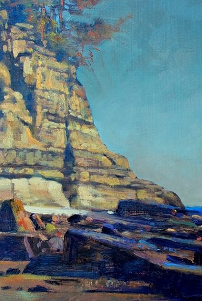 Tower (field study) - Alamy Beach, Bamfield by Brent Lynch at The Avenue Gallery, a contemporary art gallery in Victoria BC, Canada