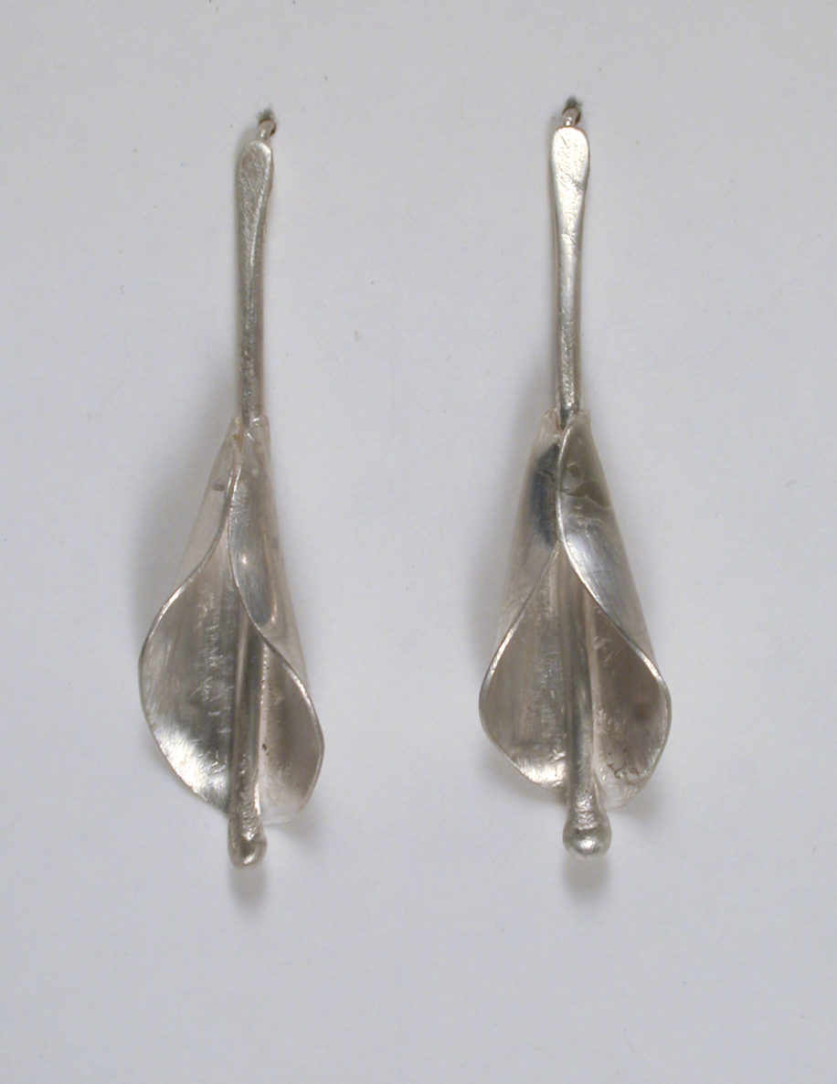 Calla Lily Earrings - Medium by Darlene Letendre at The Avenue Gallery, a contemporary fine art gallery in Victoria, BC, Canada.