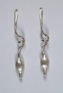 Seed Pod and Tendril Earrings by Darlene Letendre at The Avenue Gallery, a contemporary fine art gallery in Victoria, BC, Canada.