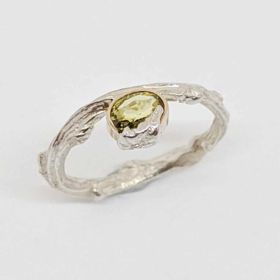 Twig with Peridot Ring by Andrea Russell at The Avenue Gallery, a contemporary fine art gallery in Victoria, BC, Canada.