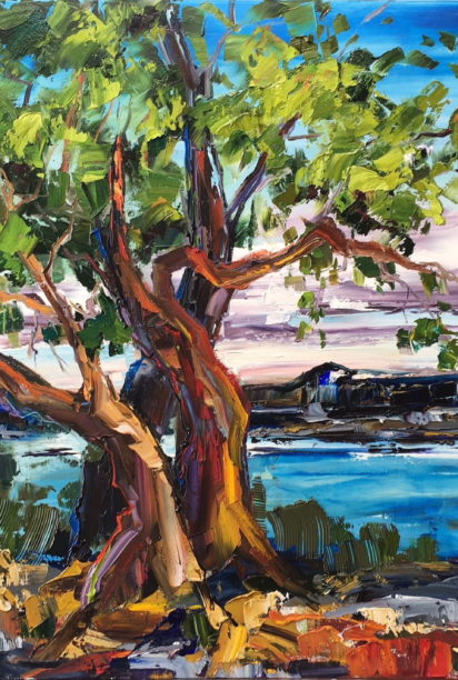 Landscape painting, West Coast Wanderings II by Kimberly Kiel at The Avenue Gallery, a contemporary fine art gallery in Victoria, BC, Canada.