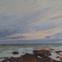 Evening Comes To The Strait of Juan de Fuca by Maria Josenhans, at The Avenue Gallery, a contemporary fine art gallery in Victoria BC, Canada