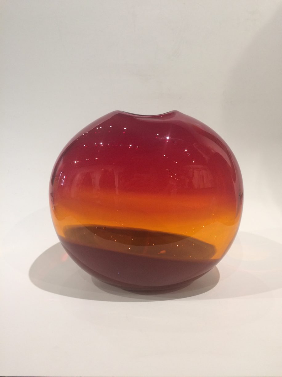 Landscape Vase (Red) by Lisa Samphire at The Avenue Gallery, a contemporary fine art gallery in Victoria, BC, Canada.