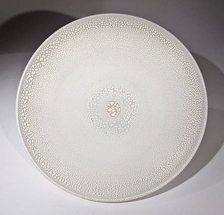 Large White Crawl Bowl by Bill Boyd at The Avenue Gallery, a contemporary gallery in Victoria, BC, Canada