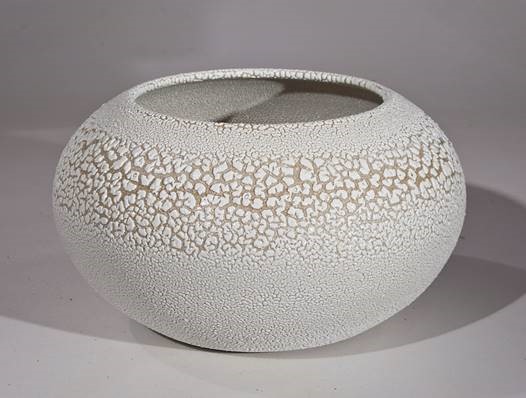 White Crawl Deep Bowl by Bill Boyd at The Avenue Gallery, a contemporary fine art gallery in Victoria, BC, Canada.