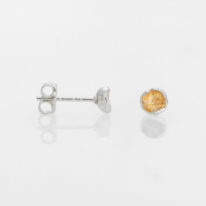 SpaceDot Earrings by goldsmith Dorothée Rosen at The Avenue Gallery, a contemporary fine art gallery in Victoria, BC, Canada.