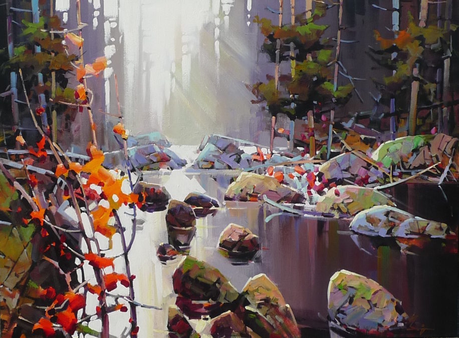 Dawn in the Valley by Bi Yuan Cheng at The Avenue Gallery, a contemporary fine art gallery in Victoria, BC, Canada.