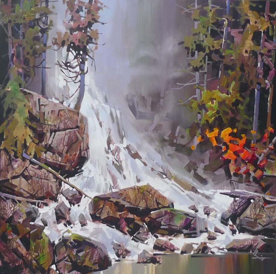 Fall In Mountain by Bi Yuan Cheng at The Avenue Gallery, a contemporary fine art gallery in Victoria, BC, Canada.