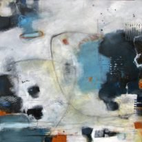 Abstract painting, Life Is But A Dream by Marianne Meyer at The Avenue Gallery, a contemporary fine art gallery in Victoria, BC, Canada.
