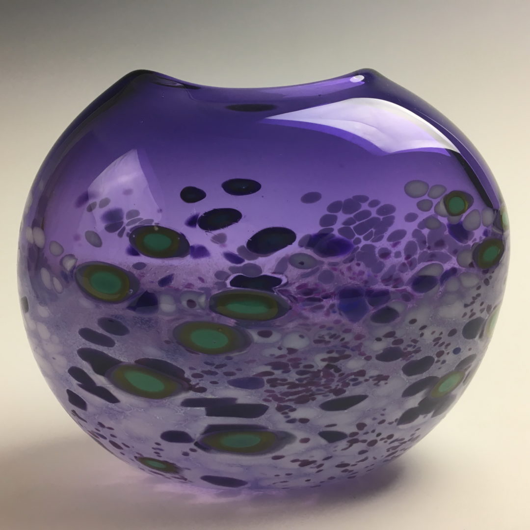 Tulip Vase (Amethyst) by Lisa Samphire The Avenue Gallery