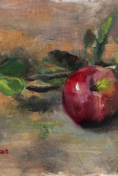 An Apple A Day by Tanya Bone at The Avenue Gallery, a contemporary fine art gallery in Victoria, BC, Canada.