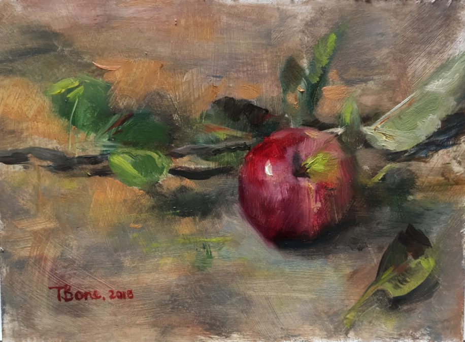 An Apple A Day by Tanya Bone at The Avenue Gallery, a contemporary fine art gallery in Victoria, BC, Canada.