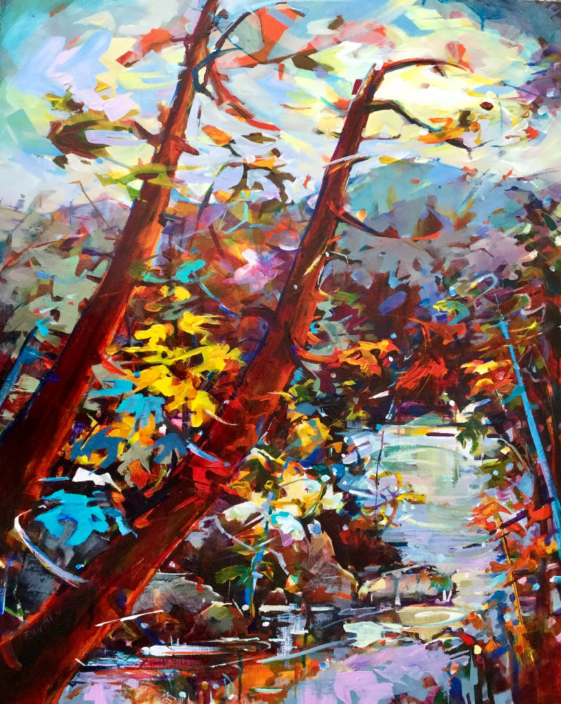 Landscape painting, November On The Coast by Eunmi Conacher at The Avenue Gallery, a contemporary fine art gallery in Victoria, BC, Canada.