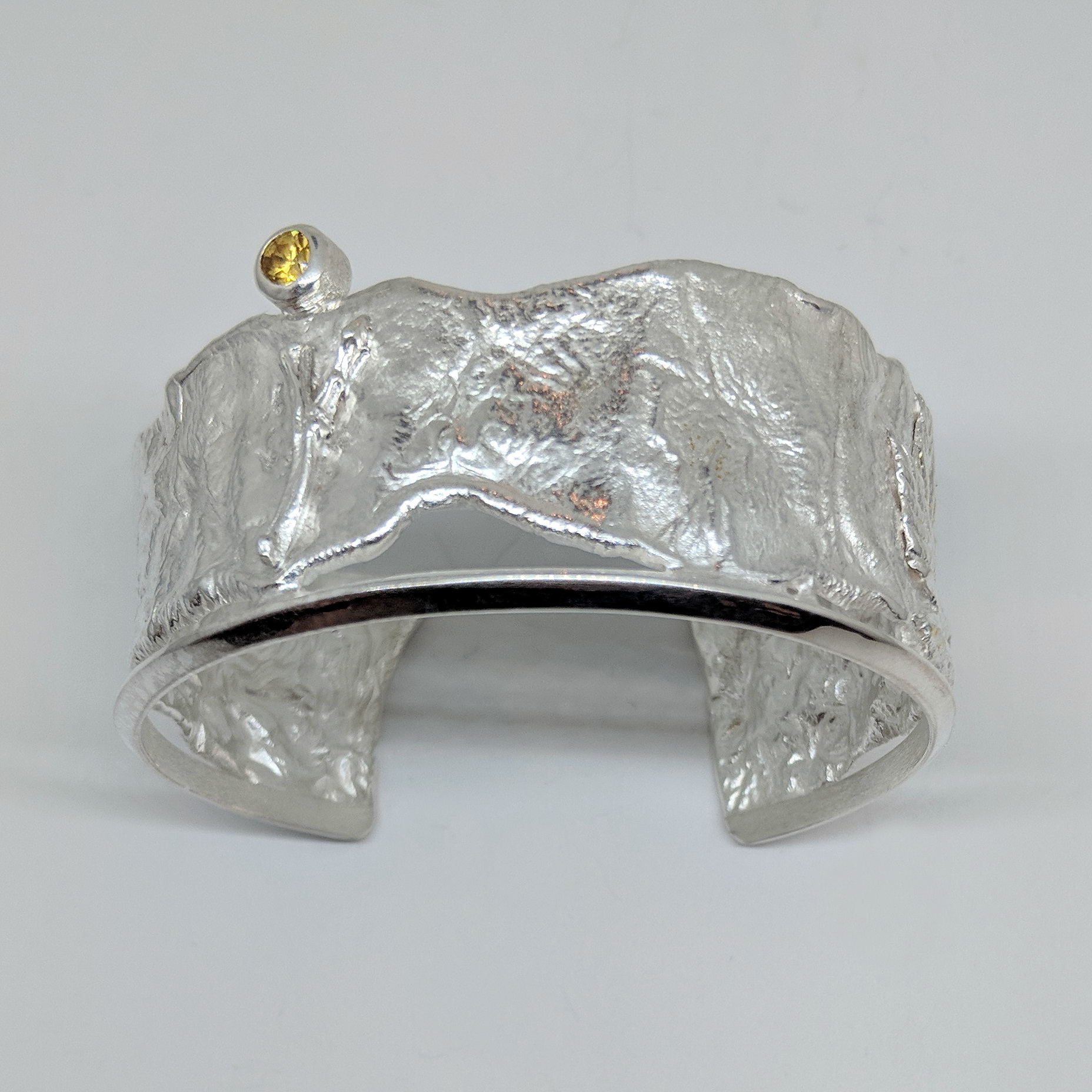 Medium Width Cuff Bracelet by Andrea Russell - The Avenue Gallery