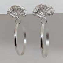 Fungus Hoop Earrings by Andrea Russell at The Avenue Gallery, a contemporary fine art gallery in Victoria, BC, Canada.
