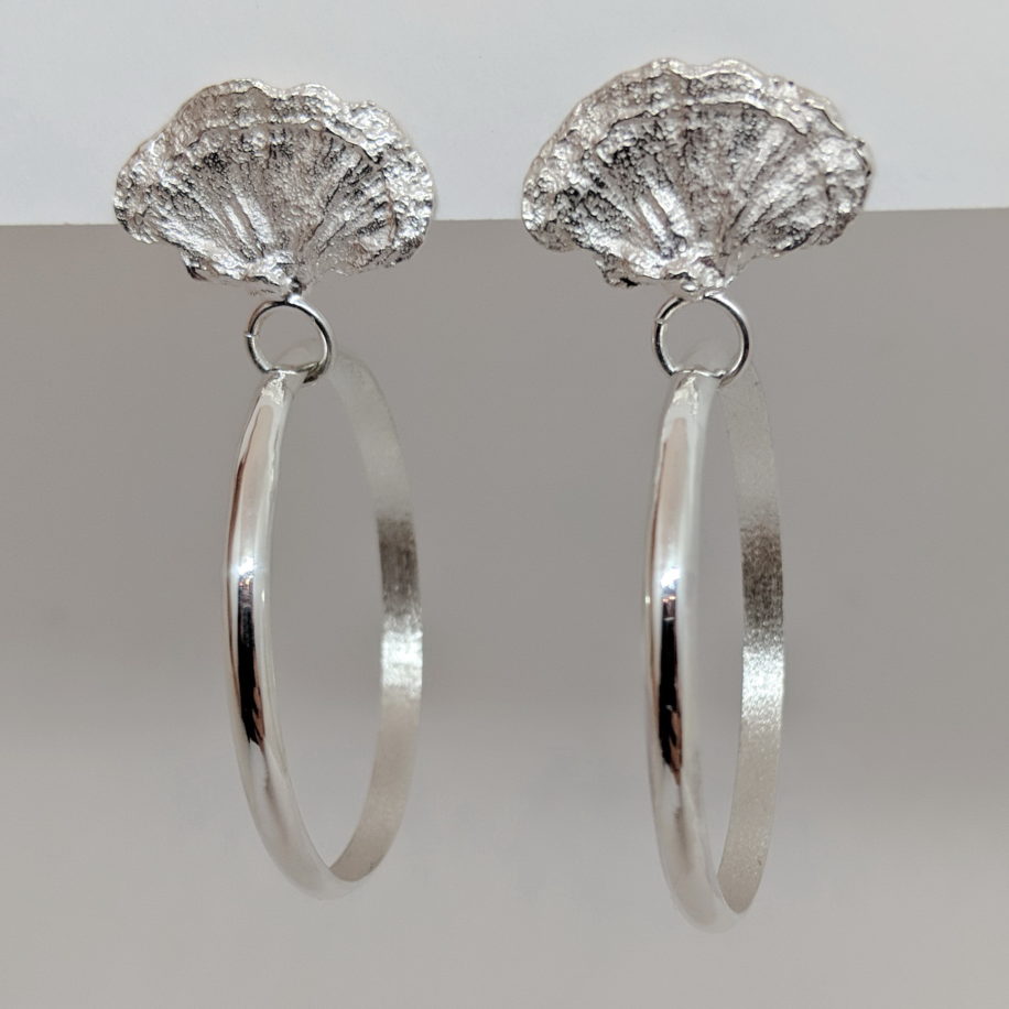 Fungus Hoop Earrings by Andrea Russell at The Avenue Gallery, a contemporary fine art gallery in Victoria, BC, Canada.