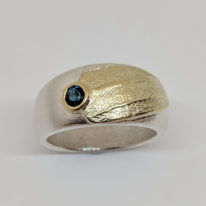 Blue Sapphire Ring by Andrea Roberts at The Avenue Gallery, a contemporary fine art gallery in Victoria, BC, Canada