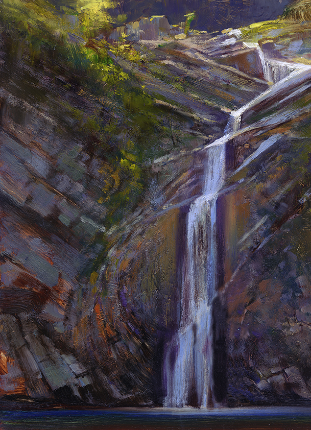 Little Falls, Nanoose (Field Study) by Brent Lynch at The Avenue Gallery, a contemporary fine art gallery in Victoria, BC, Canada.