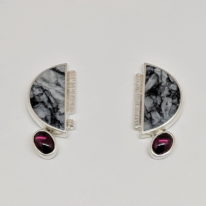 Half Circle Earrings by Brenda Roy at The Avenue Gallery, a contemporary fine art gallery in Victoria, BC, Canada