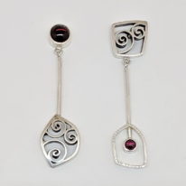 Two Part Spiral Earrings by Brenda Roy at The Avenue Gallery, a contemporary fine art gallery in Victoria, BC, Canada.