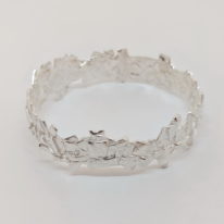 Silver Bangle Bracelet by Barbara Adams at The Avenue Gallery, a contemporary fine art gallery in Victoria, BC, Canada