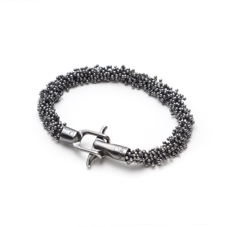 Oxidized ShikShok Bracelet by MichaudMichaud Design at The Avenue Gallery, a contemporary fine art gallery in Victoria, BC, Canada.