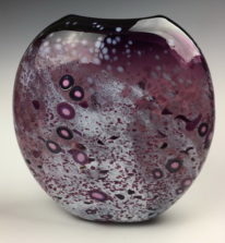 Smarty Vase (Purple) by Lisa Samphire at The Avenue Gallery, a contemporary fine art gallery in Victoria, BC, Canada.