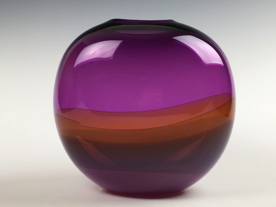 Landscape Vase (Purple) by Lisa Samphire at The Avenue Gallery, a contemporary fine art gallery in Victoria, BC, Canada.