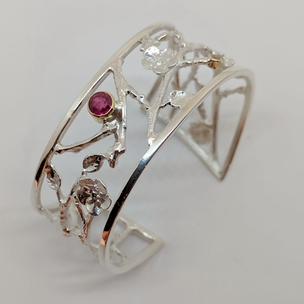 Tangled Garden Cuff Bracelet by Andrea Russell at The Avenue Gallery, a contemporary fine art gallery in Victoria, BC, Canada