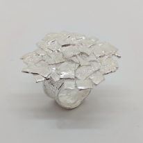 Silver Decorative Ring by Barbara Adams at The Avenue Gallery, a contemporary fine art gallery in Victoria, BC, Canada.