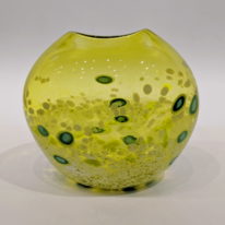 Tulip Vase (Lime Green) by Lisa Samphire at The Avenue Gallery, a contemporary fine art gallery in Victoria, BC, Canada.