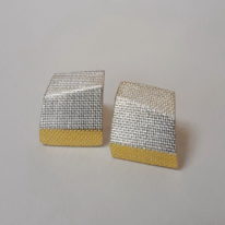 Fold Earrings by Andrea Roberts at The Avenue Gallery, a contemporary fine art gallery in Victoria, BC, Canada.