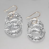 Circle Chain Earrings by Minori Takagi at The Avenue Gallery, a contemporary fine art gallery in Victoria, BC, Canada.