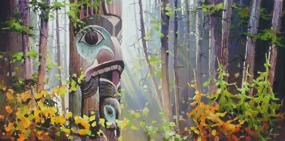 Soul in to Deep Forest by Bi Yuan Cheng at The Avenue Gallery, a contemporary fine art gallery in Victoria, BC, Canada.