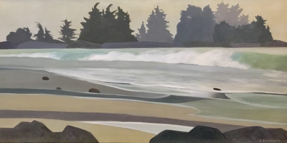 Misty Morning at Chesterman Beach by Lorna Dockstader at The Avenue Gallery, a contemporary fine art gallery in Victoria, BC, Canada.