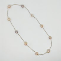 Freshwater Champagne Pearl Necklace by Val Nunns at The Avenue Gallery, a contemporary art gallery in Victoria, BC., Canada