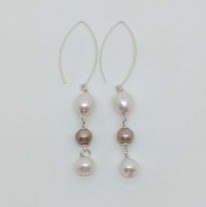 Freshwater Pearl Earrings by Val Nunns at The Avenue Gallery, a contemporary art gallery in Victoria BC., Canada