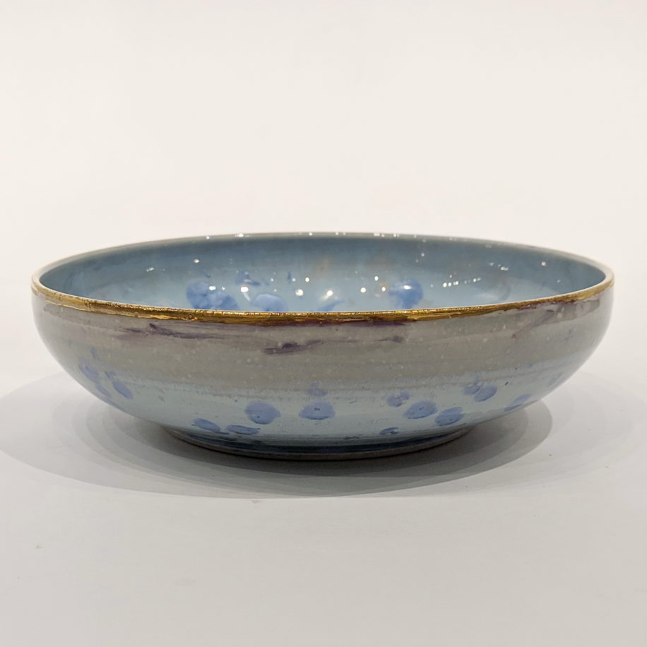 Blue & Gold Bowl by Bill Boyd at The Avenue Gallery, a contemporary fine art gallery in Victoria, BC, Canada.