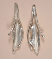 Vine & Leaf Earrings by Darlene Letendre at The Avenue Gallery, a contemporary fine art gallery in Victoria, BC, Canada.